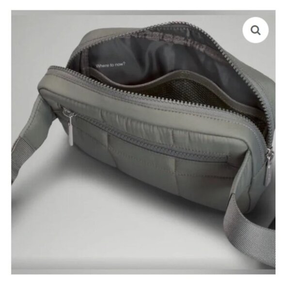 NWT-Lululemon Quilted Grid Belt Bag - 1.5L - Sage Gray - Picture 4 of 13